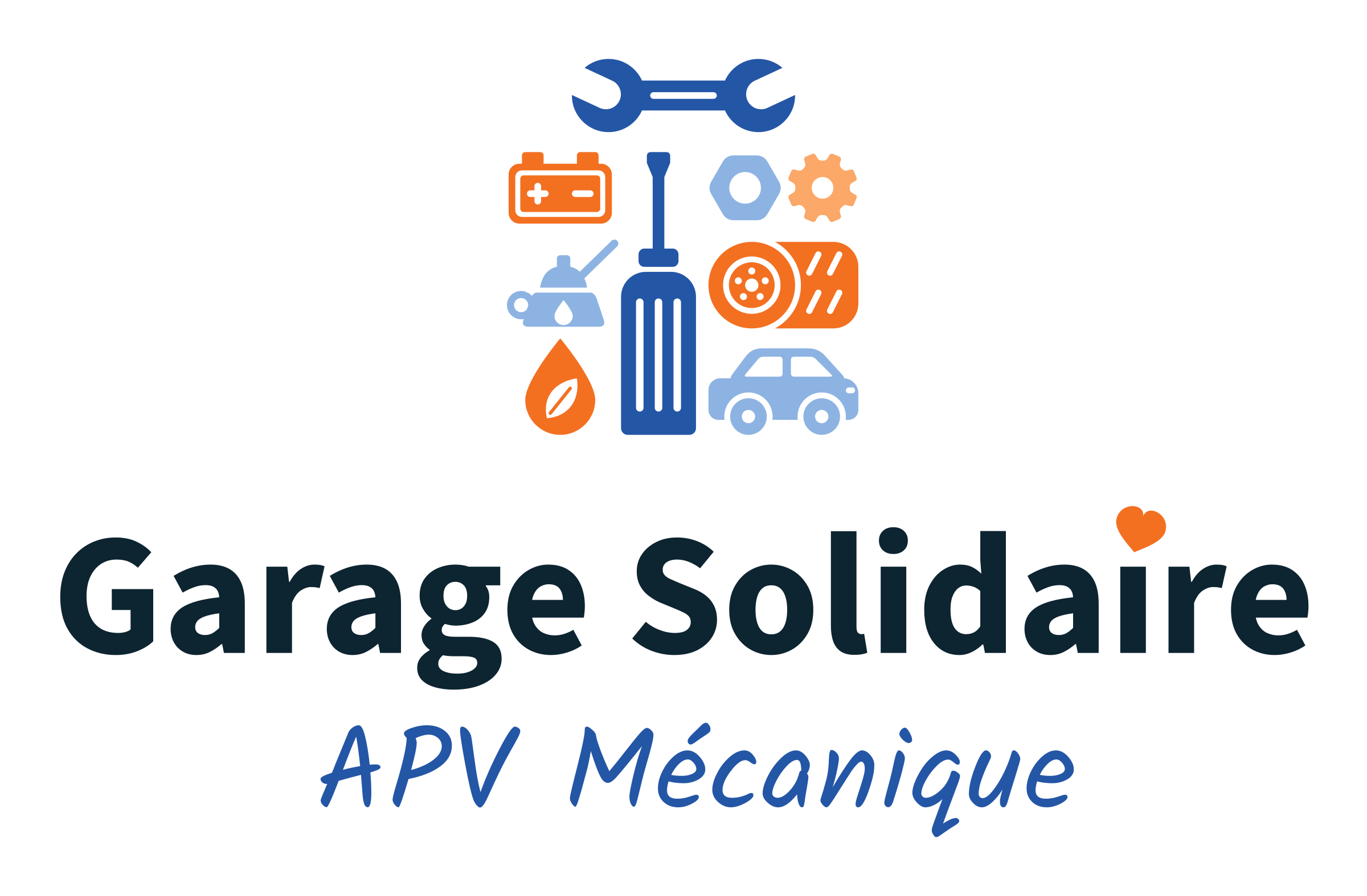 Logo Garage Solidaire – APV Mécanique